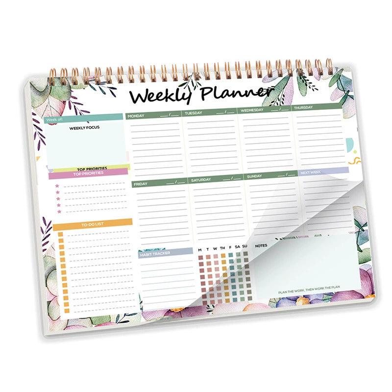 B5 Weekly Planner Notebook – Work & Life Book with Meal Planner - ClubOn