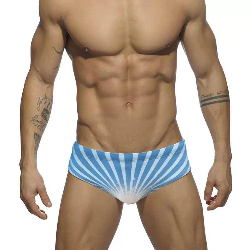 Summer Men's Swimwear – Sexy Stripes Swimming Trunks Quick-Dry - ClubOn