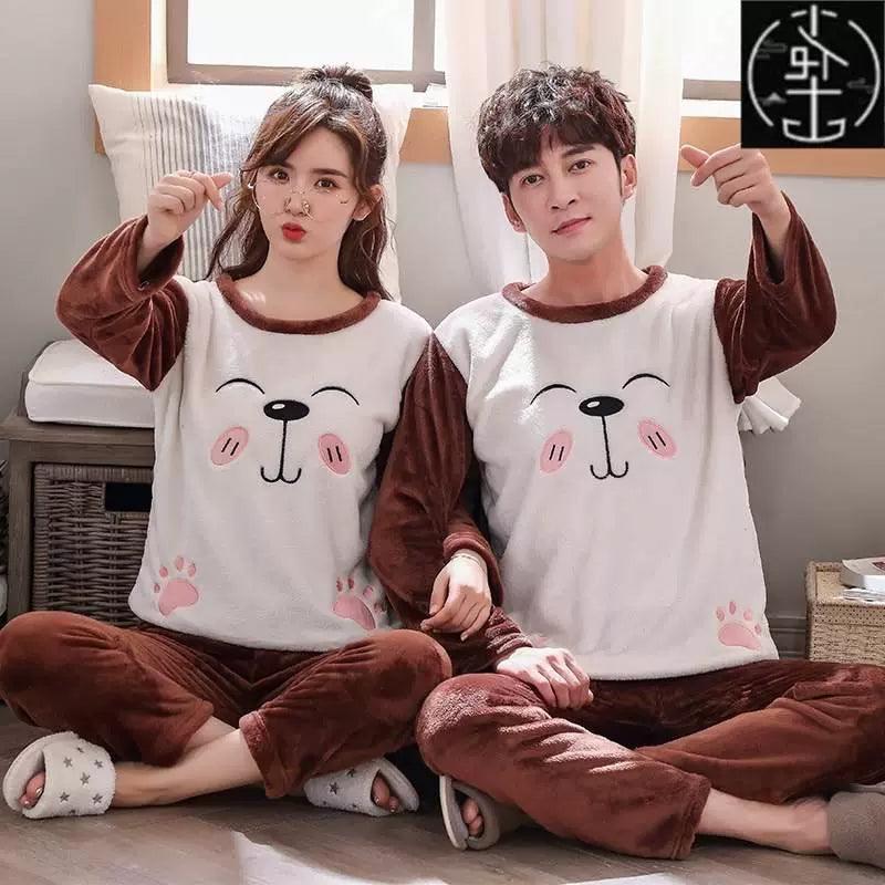 Couple Pajamas Set Winter Men & Women Homewear Pajamas - ClubOn