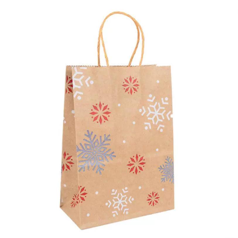 5pcs Kraft Paper Gift Bags – Merry Christmas Candy Bags - ClubOn