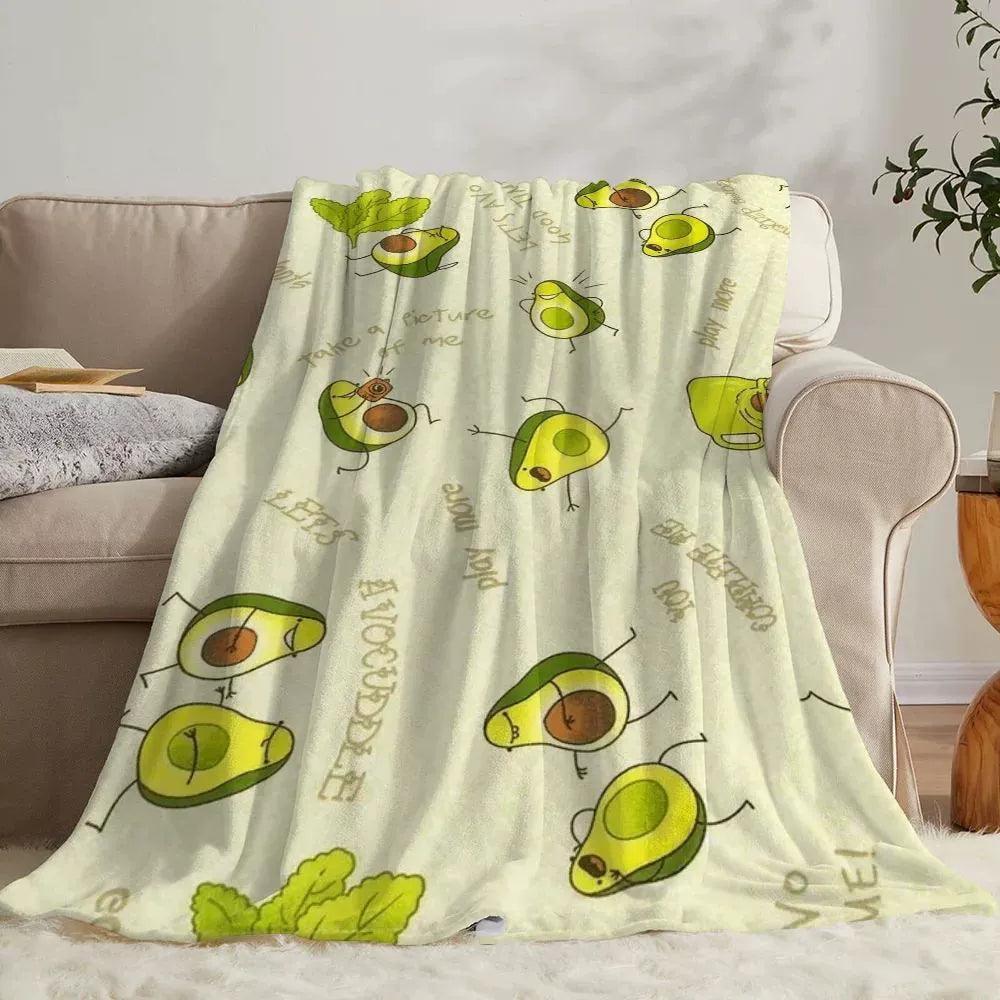 Thermal Blankets for Bed – Avocado Fleece Blanket & Throw - ClubOn