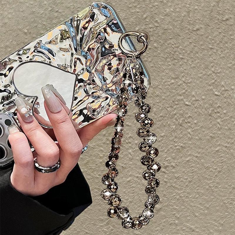 Luxury Crystal Beads Bracelet Lanyard – Clip for Mobile Phone Case & Keychain - ClubOn