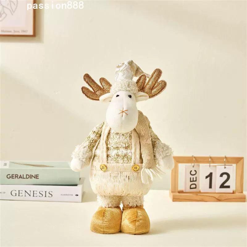 Christmas Old Man Snowman Elk Pendant with Stretch Legs - ClubOn