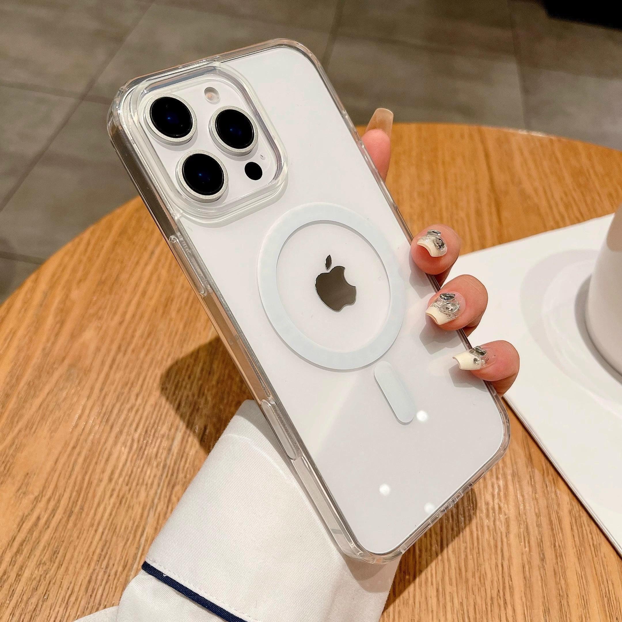 Transparent Magnetic Phone Case for Apple iPhone 16 /Pro/Plus/Pro Max - ClubOn