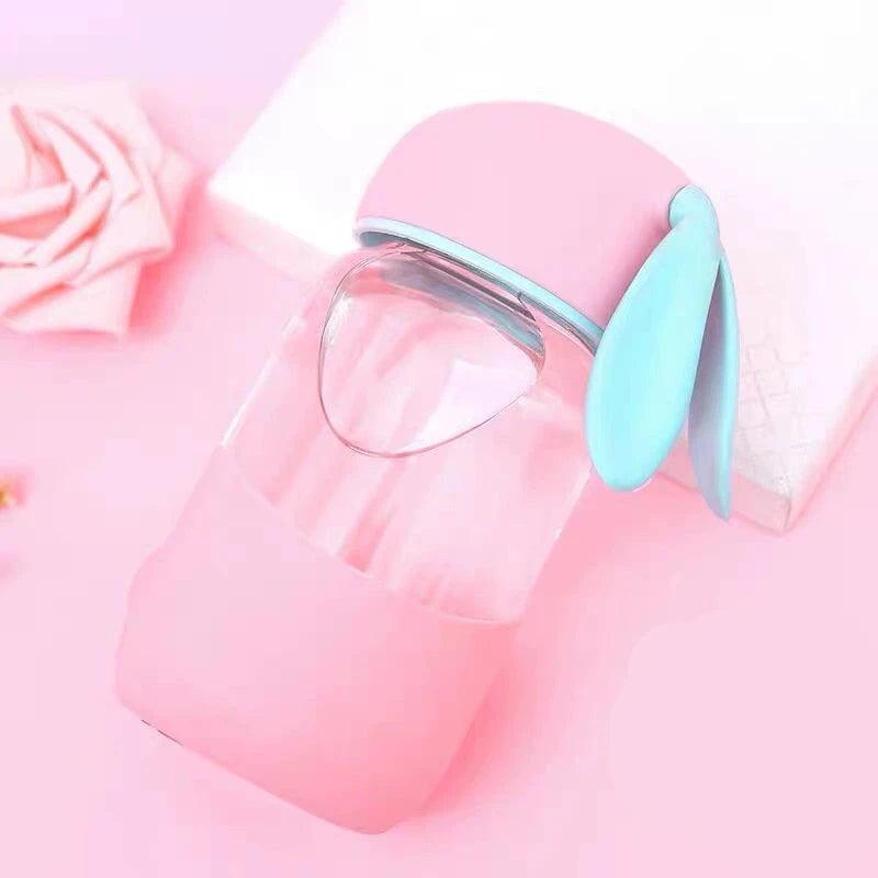 Portable Rabbit Glass Water Cup - Small Cap for Women - ClubOn
