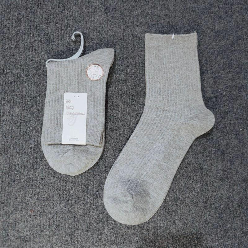 Mid-Tube Pure Cotton Socks – Sweat-Absorbing & Breathable Sports Socks for Men & Women - ClubOn