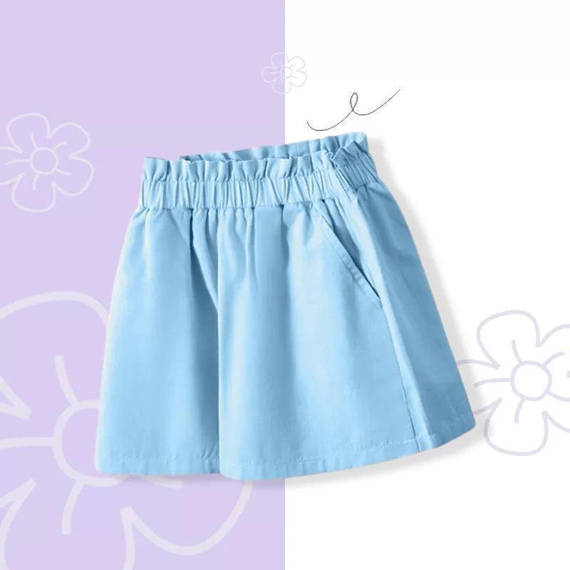 Girls' Pure Cotton Casual Shorts – New Korean-Style for Little Girls - ClubOn