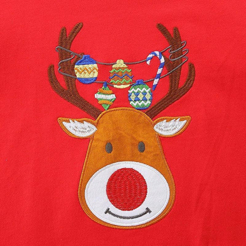 Christmas Cartoon Sweatshirts for Kids – Pure Cotton Long-Sleeved Round Neck - ClubOn