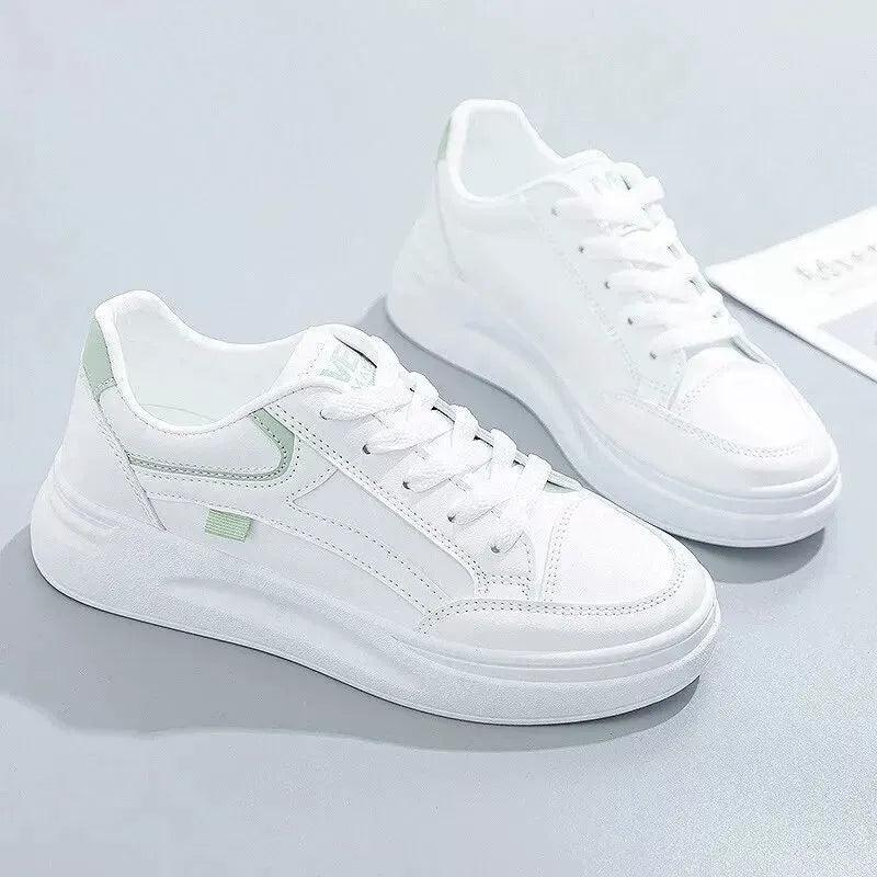 Fashionable Women's Thick Sole White Shoes | Summer & Spring - ClubOn