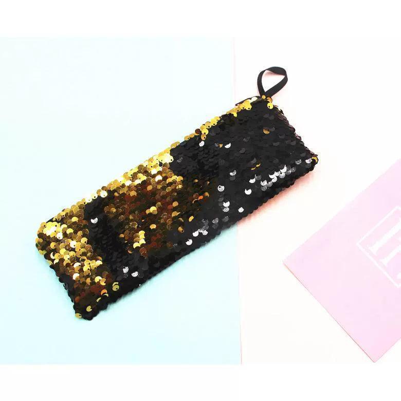 Sequin Pencil Case - Flash Sequin Pen Bag for School Supplies - ClubOn