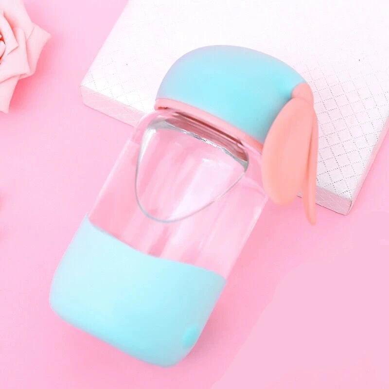Portable Rabbit Glass Water Cup - Small Cap for Women - ClubOn