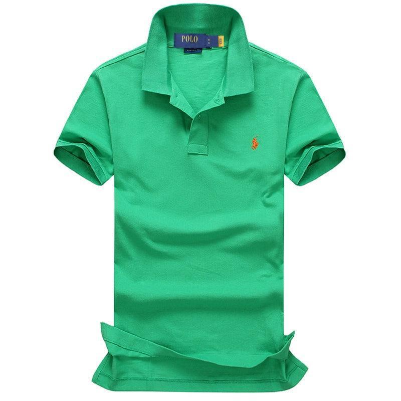 Pony Logo Paul Men’s Polo Shirt – Business Casual Loose Cotton T-Shirt - ClubOn