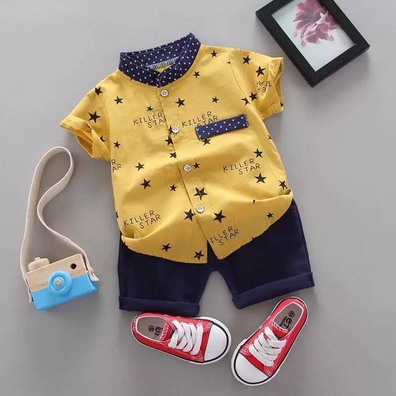 Boys T-Shirt and Shorts Set – Stylish Kids Summer Outfit - ClubOn