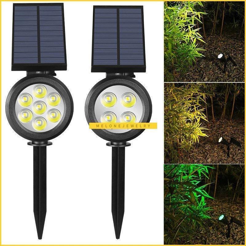 7/4 LED Solar Spotlight – Auto Color-Changing Outdoor Lighting - ClubOn