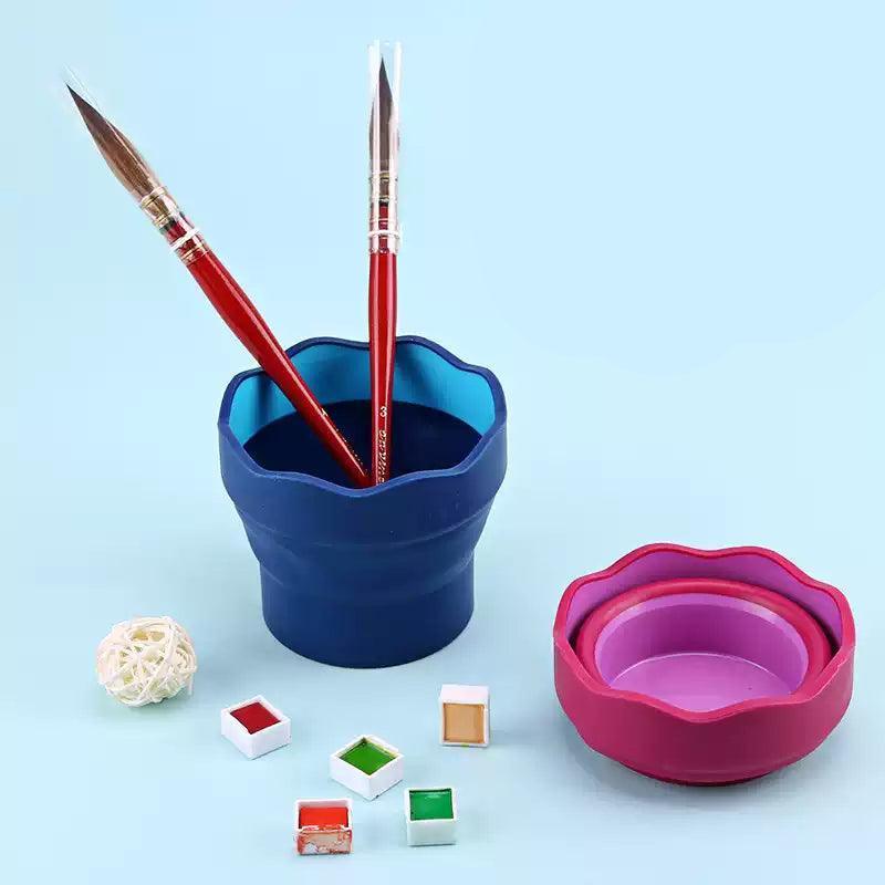 Faber-Castell Foldable Retractable Multi-Function Brush Washing Bucket – Rubber - ClubOn