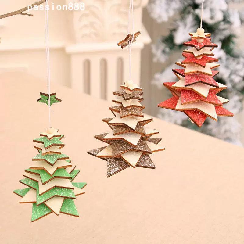 Christmas Decorations - Wooden Bell Pendants for Festive Gifts - ClubOn