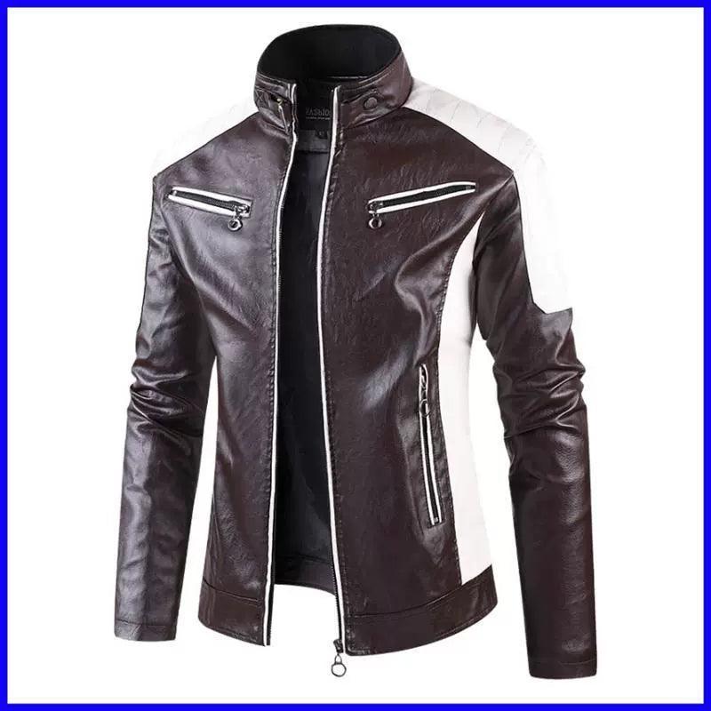 Men's Leather Winter Coat Jacket Casual Plus Size - ClubOn
