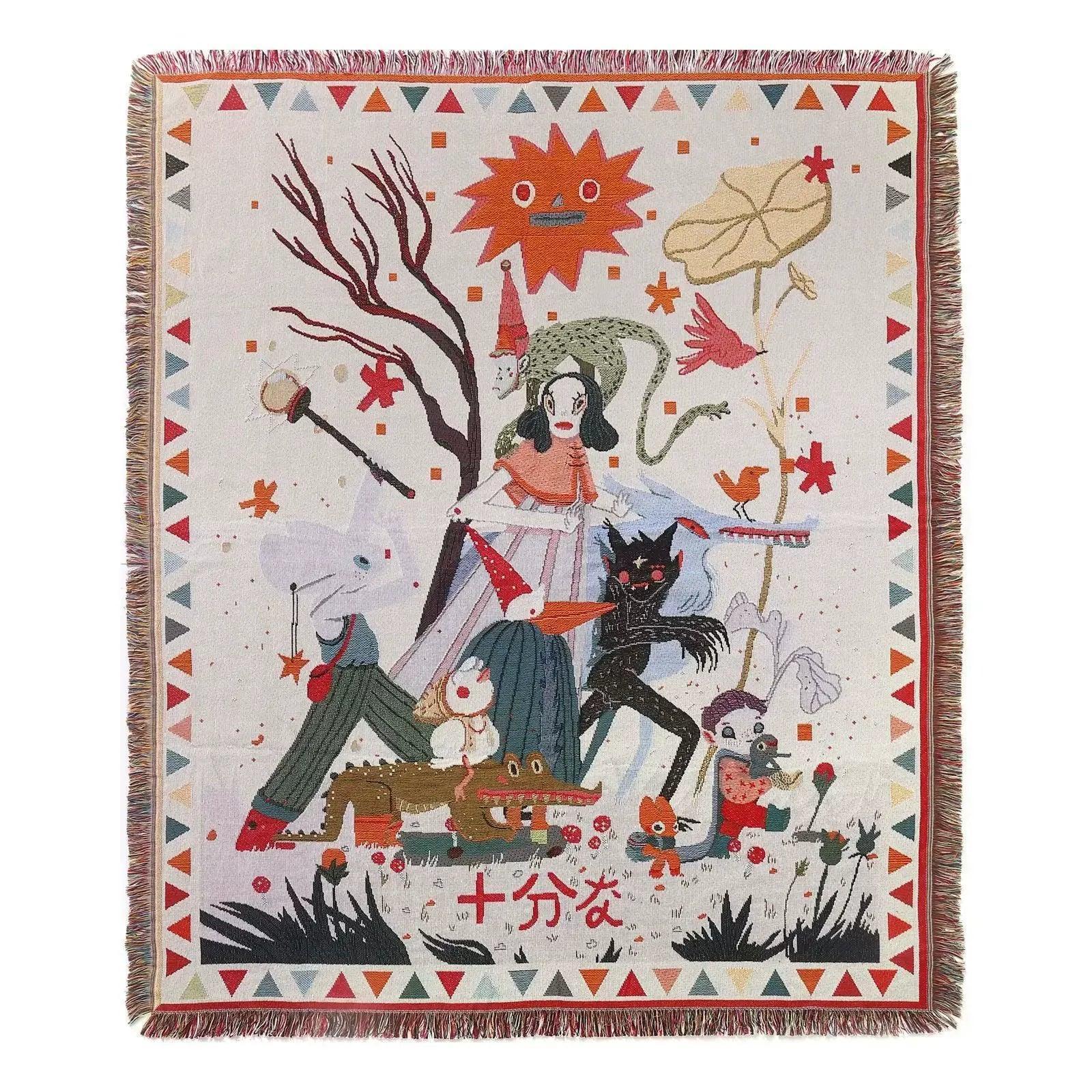 Nordic Decorative Throw Blanket – Aesthetic Sofa Blanket - ClubOn