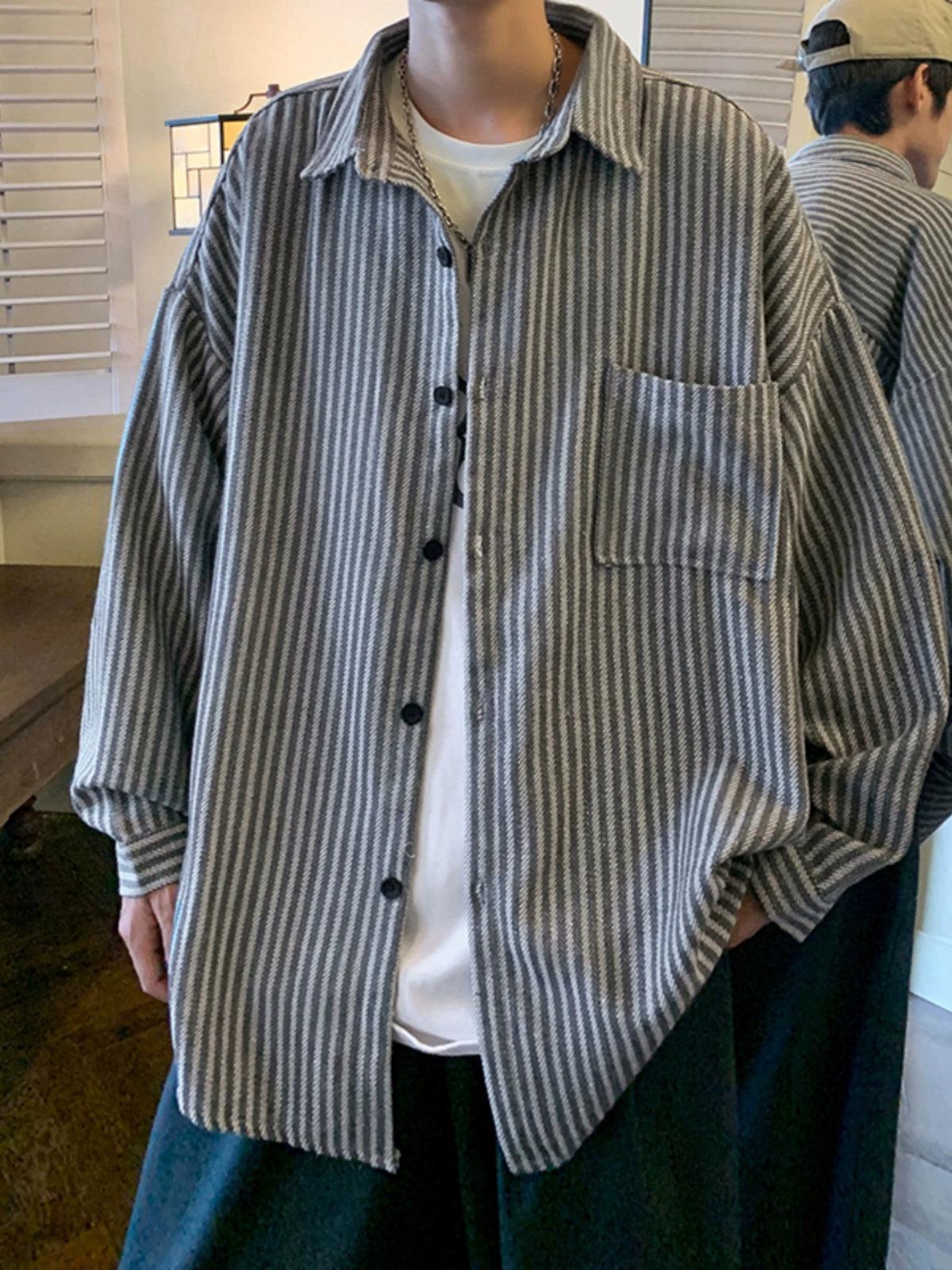 Plaid Shirt for Men – Long Sleeve Slim Fit Casual Jacket - ClubOn