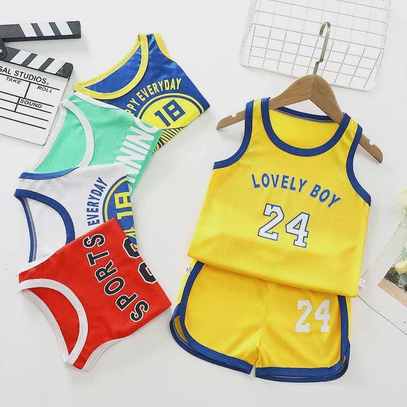 Children Sports Vest Suit – Boys & Girls Summer Basketball Set - ClubOn