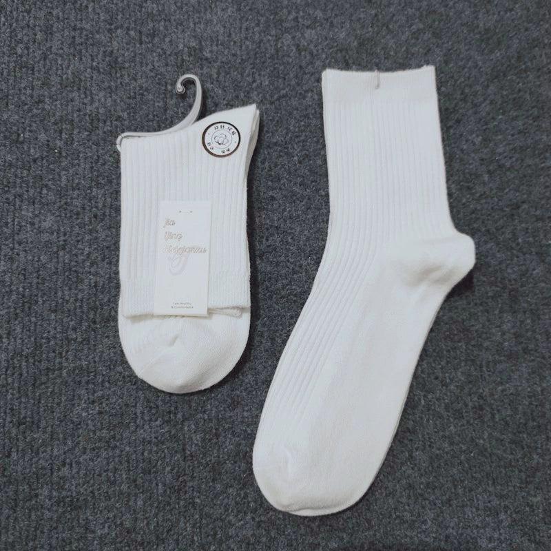 Mid-Tube Pure Cotton Socks – Sweat-Absorbing & Breathable Sports Socks for Men & Women - ClubOn