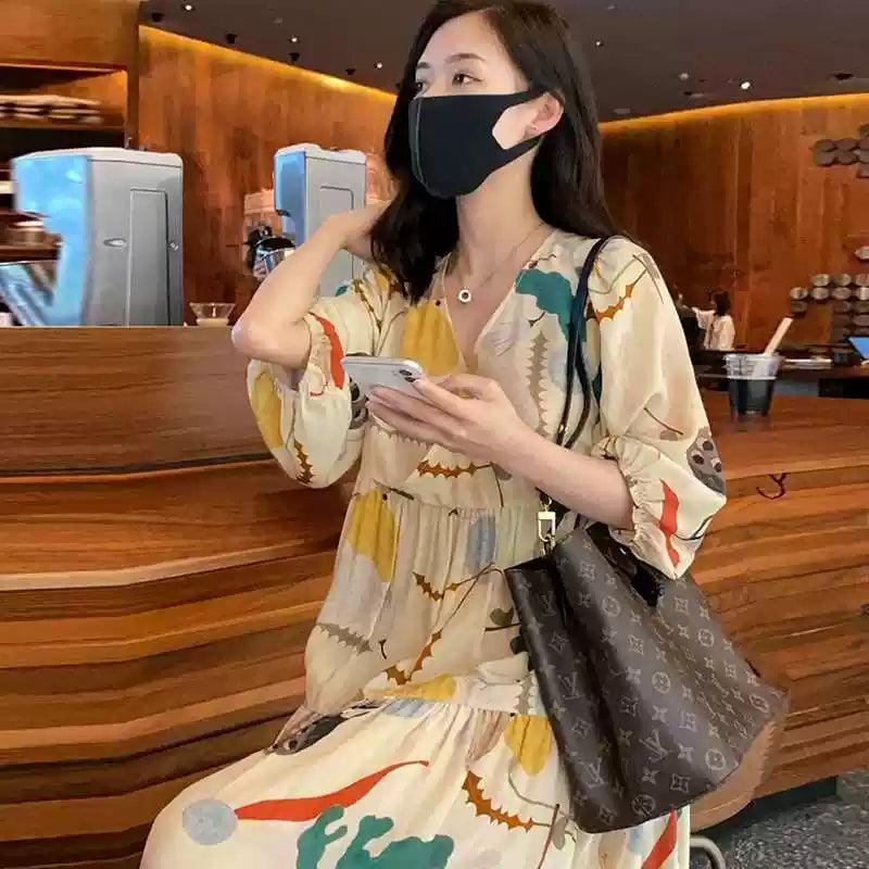 Summer Maternity Dress - Loose Fit Casual Short Sleeve Dress for Pregnant Women - ClubOn