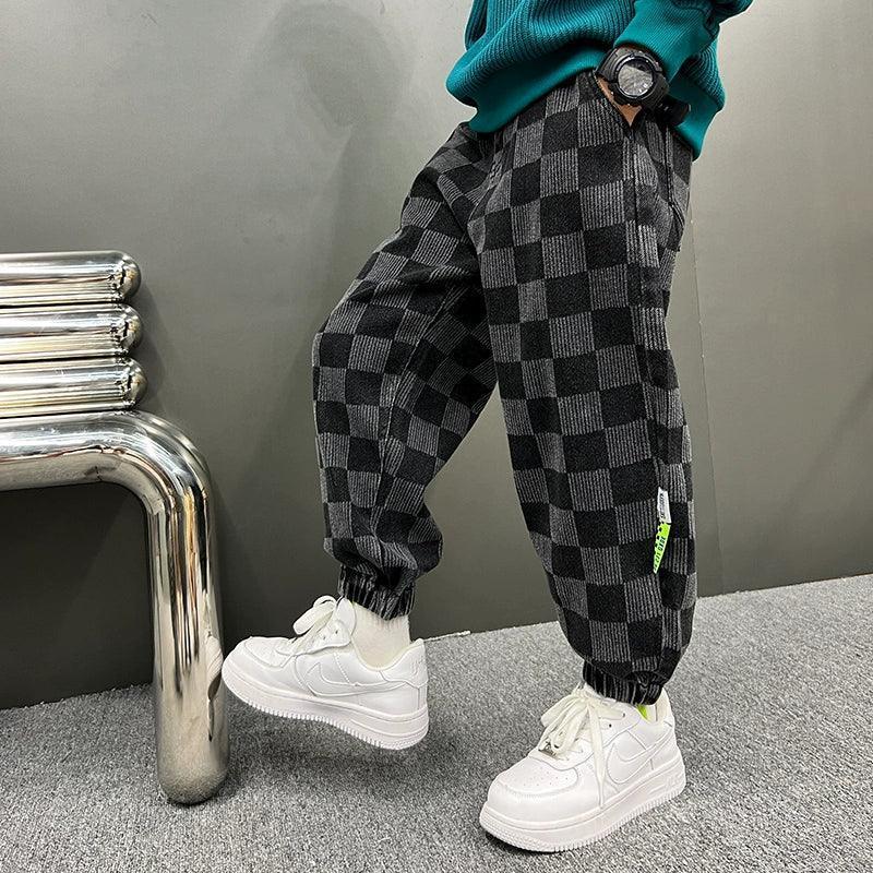 Boys' Plus Velvet Trendy Jeans - ClubOn