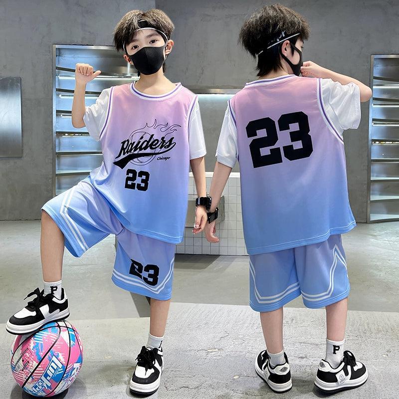 Boys Quick-Drying Training Suit – Summer Basketball Uniform - ClubOn