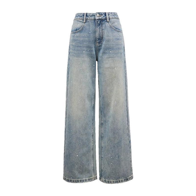 Autumn High Waist Wide Leg Jeans - ClubOn