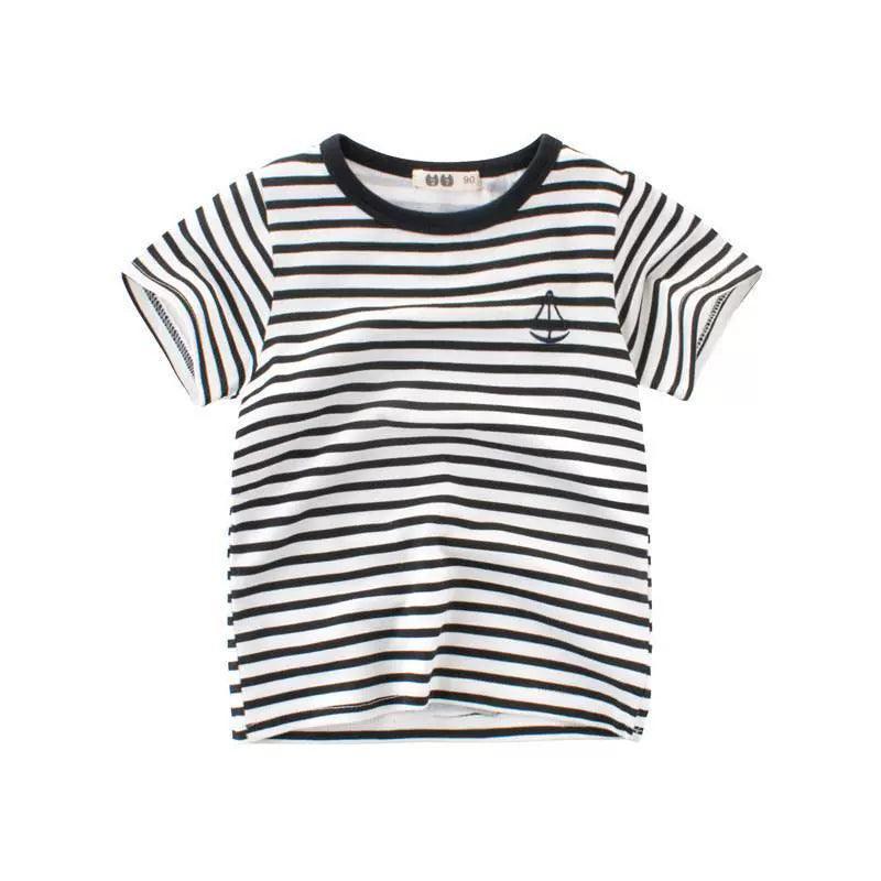 Boys T-Shirt – Children’s Stripe Cotton Base Baby Clothes - ClubOn