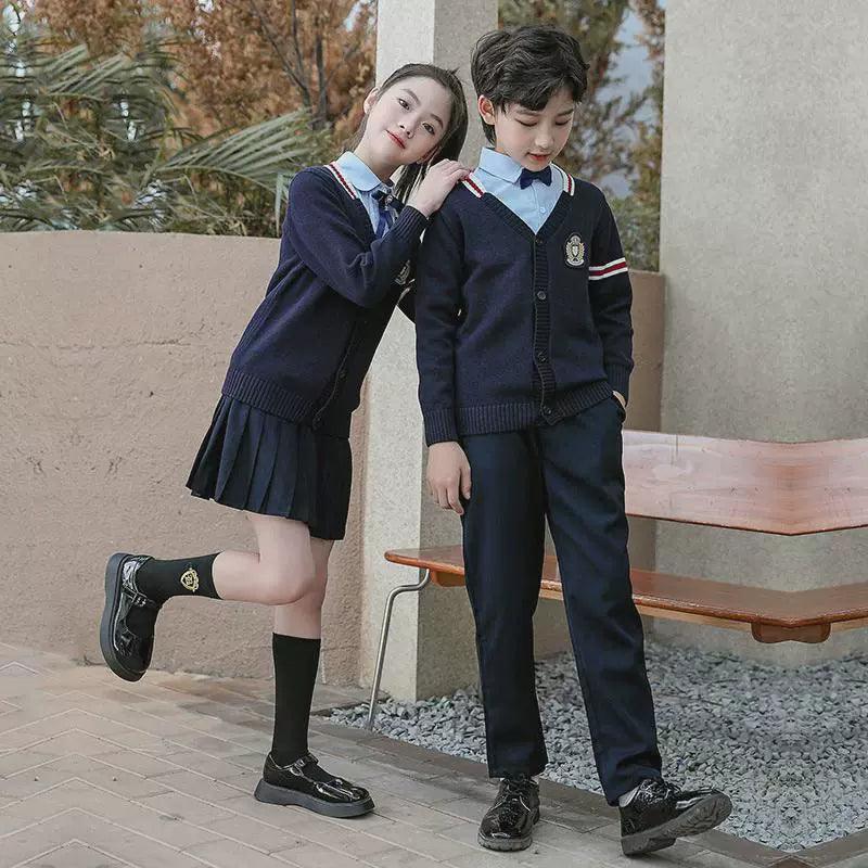 Autumn & Winter British Style Children's School Uniform - ClubOn