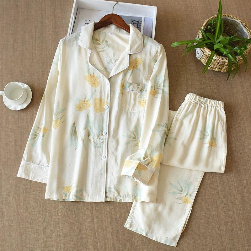 Japanese Style Women's Pajamas - Soft Viscose for Spring & Summer - ClubOn