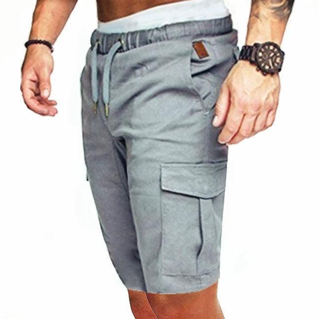 Men’s Summer Gym Shorts – Loose Grey Sports Shorts for Men - ClubOn