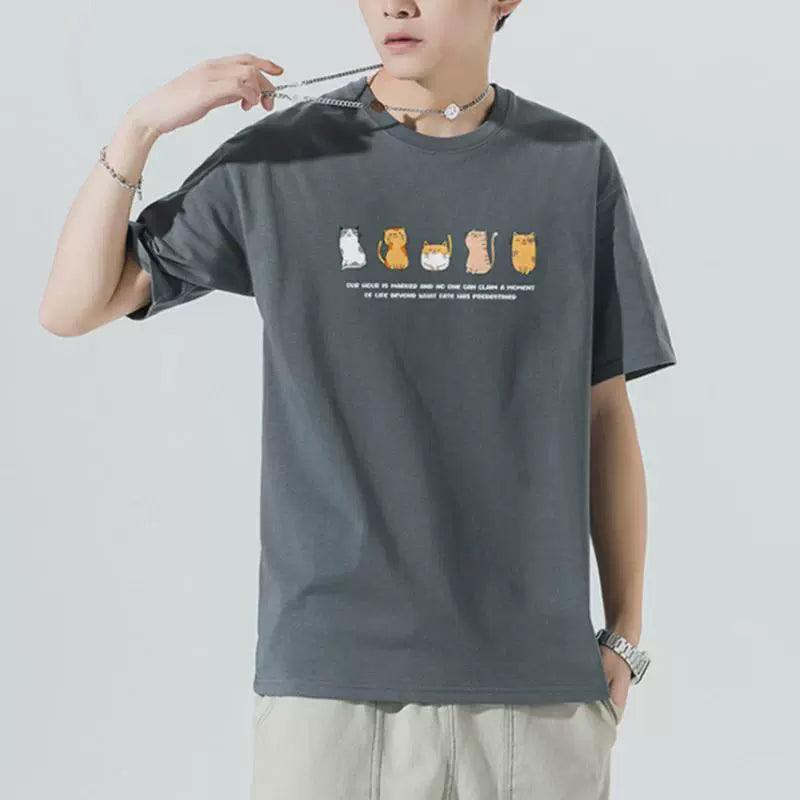 Men's Summer Short-sleeved T-shirt | Large Size Half-sleeve Shirt - ClubOn