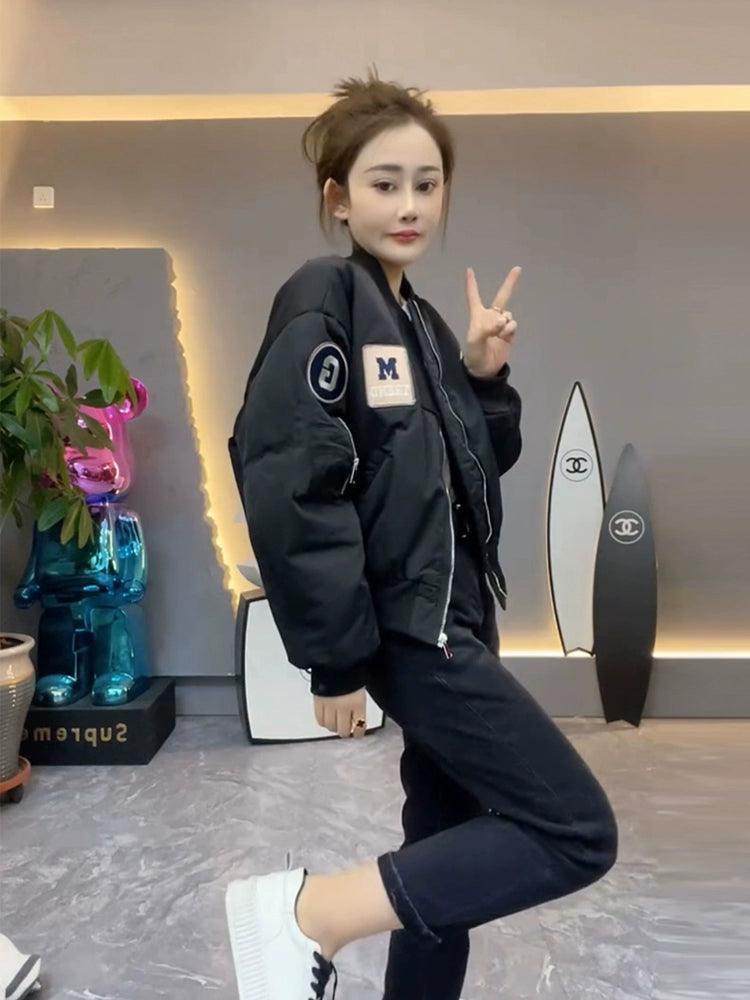 2024 Women’s Quilted Baseball Jacket - ClubOn