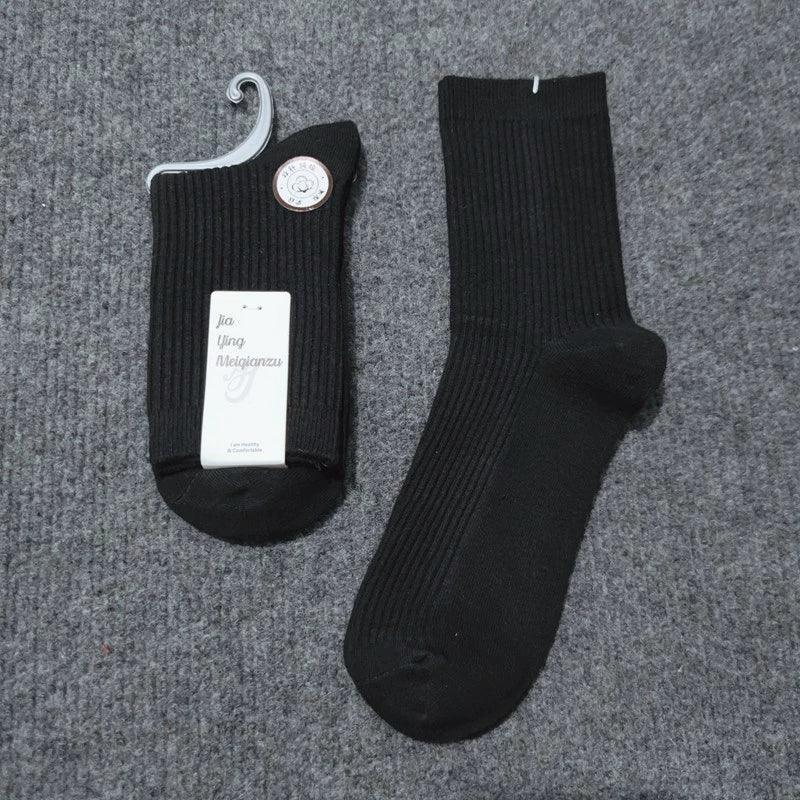 Mid-Tube Pure Cotton Socks – Sweat-Absorbing & Breathable Sports Socks for Men & Women - ClubOn