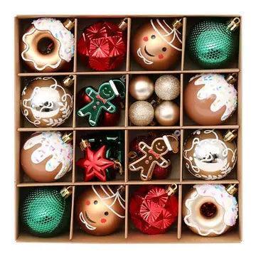 Macaron Christmas Ornament – Plastic Balls for Xmas Tree Décor - ClubOn
