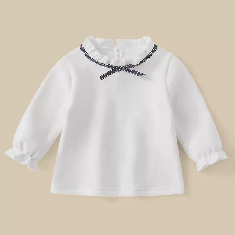White Baby Shirt for Girls - Kids Clothes Tops - ClubOn