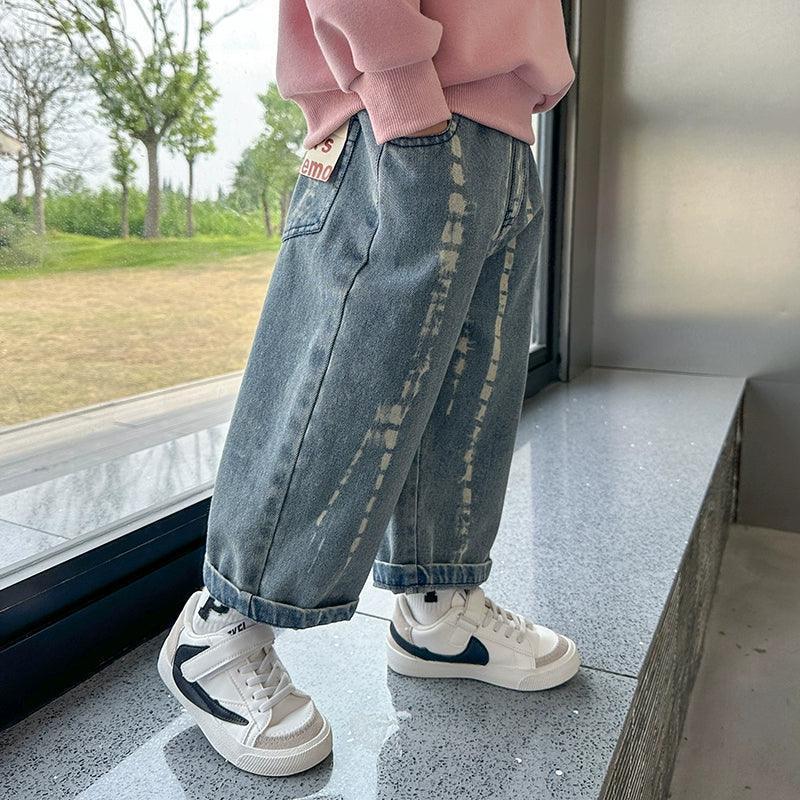 Boys' Handsome Plus Velvet Loose Jeans - ClubOn