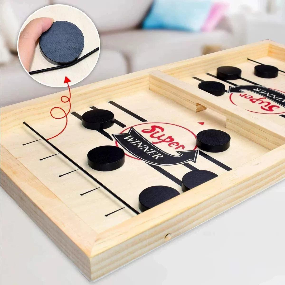 Table Hockey Fast Sling Puck Board Game – Win with Speed! - ClubOn