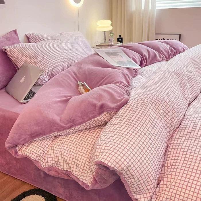 4-Piece Cotton Bedding Set – Soft Bed Sheets & Duvet Cover - ClubOn