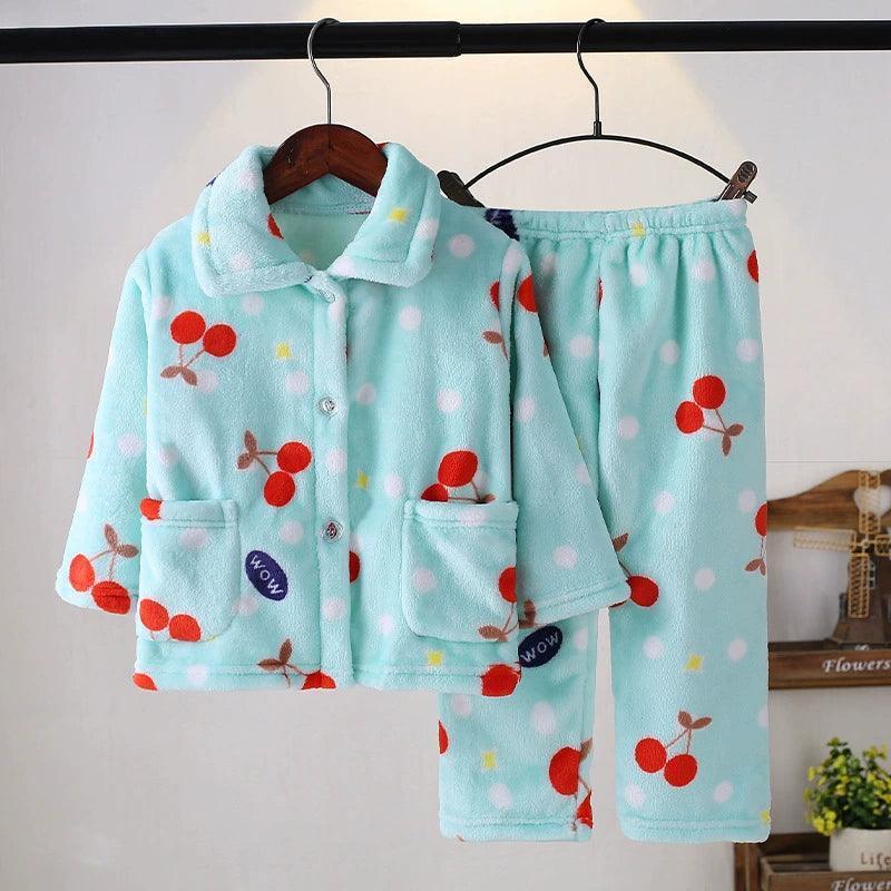 Winter Baby Pajama Set - Warm Sleepwear for Girls & Children - ClubOn