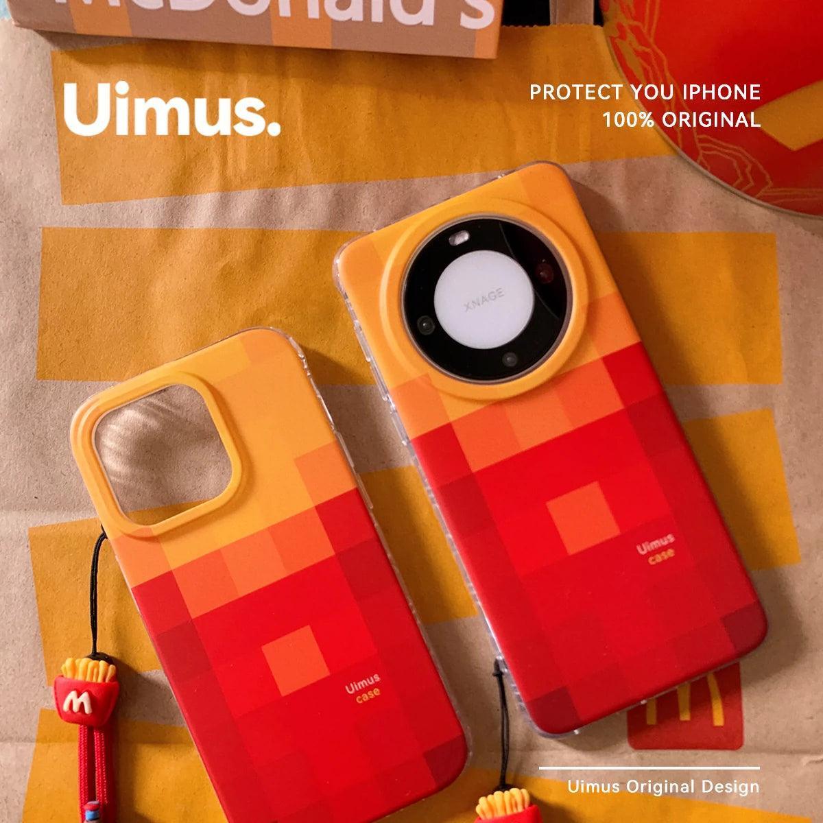 Pixel Style French Fries McDonald's Frosted Case – For iPhone 16 & Huawei - ClubOn