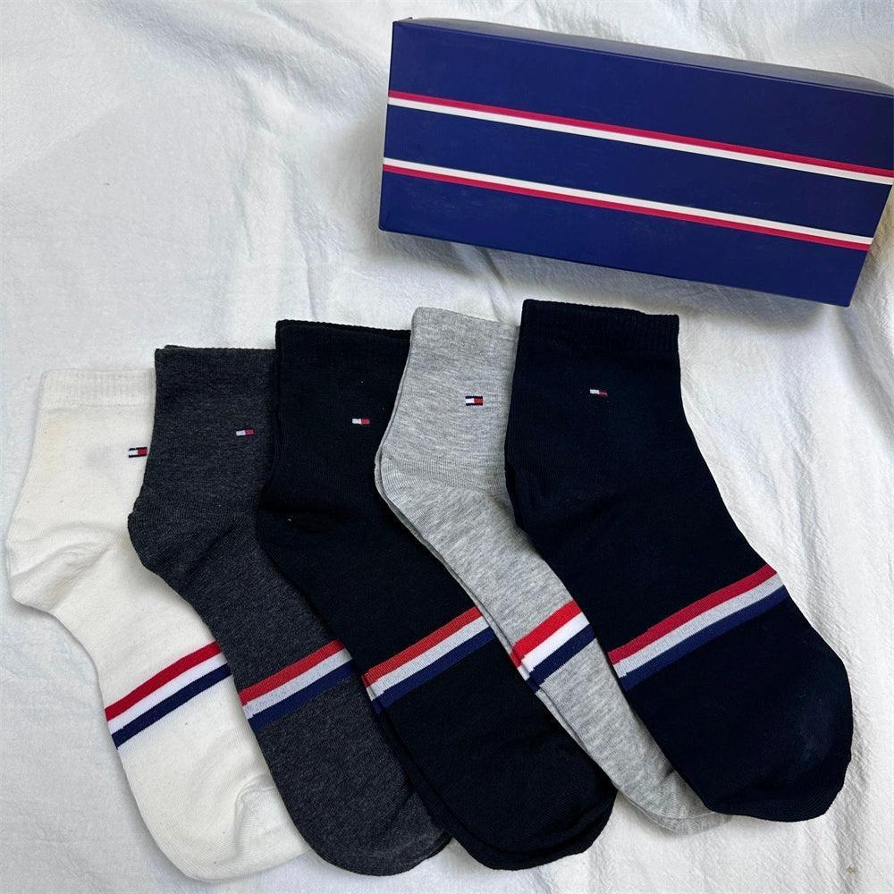Men's Pure Cotton Socks (5 Pairs) - Gift Box - ClubOn