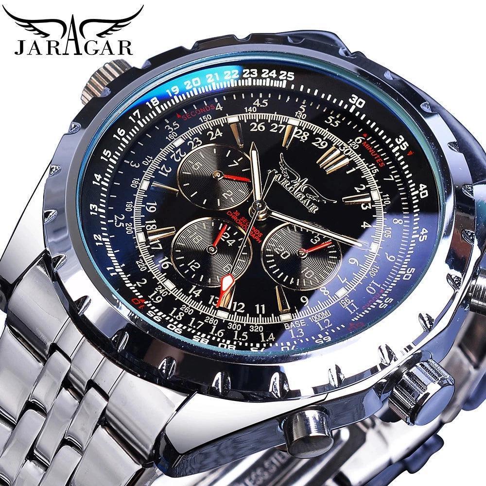 48MM Large Dial Multi-function Automatic Mechanical Watch – Men's Luminous Fashion Watch - ClubOn