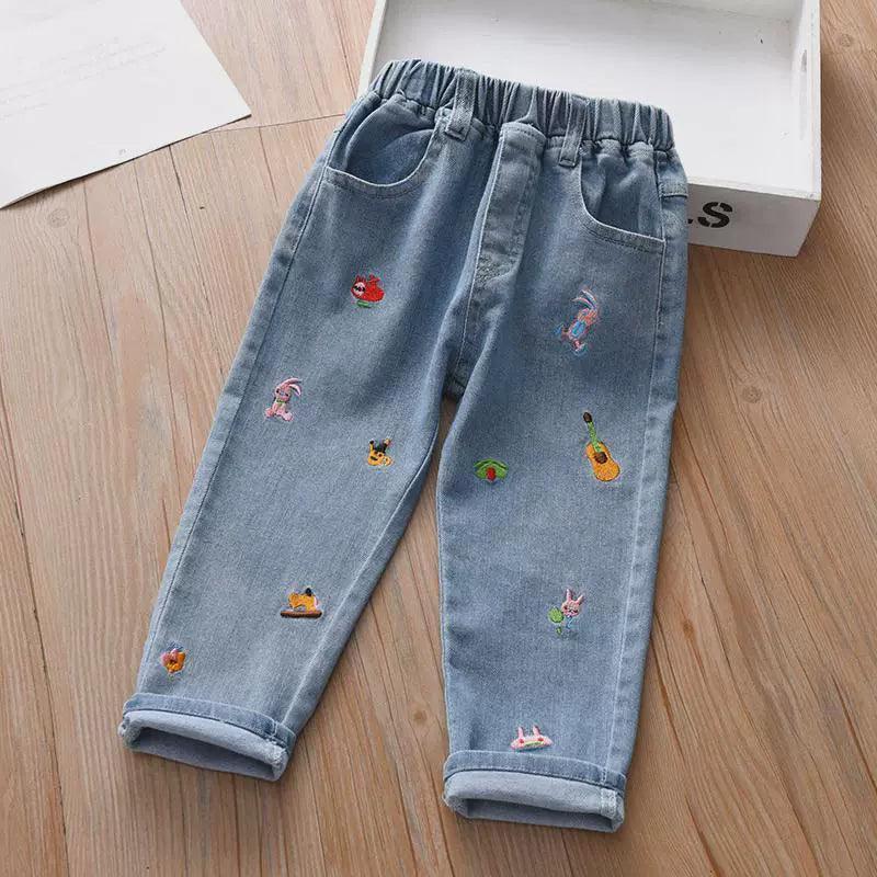 Girls' Autumn Jeans - Stylish Trousers for Children - ClubOn