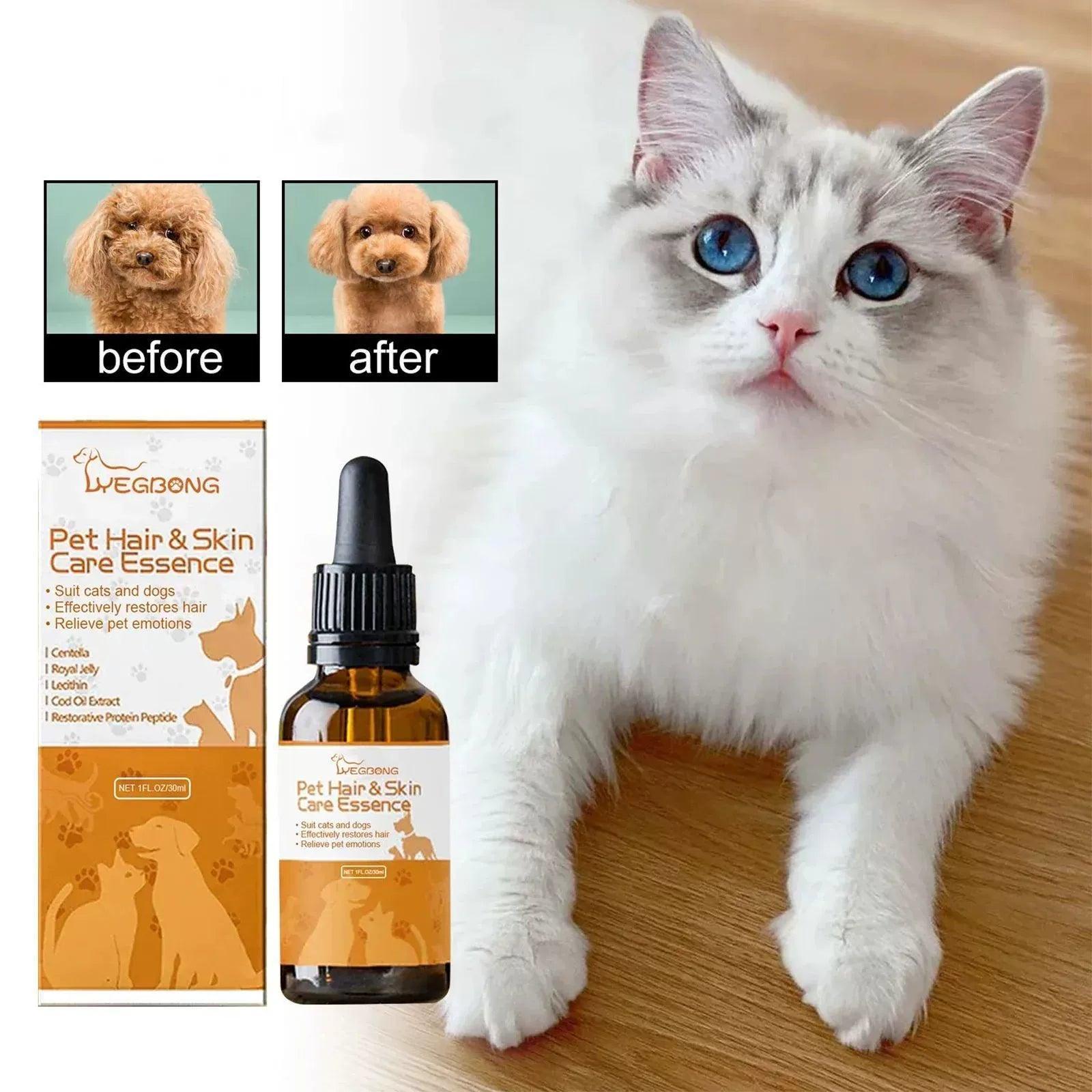 Pet Hair Care Essence | Cat Hair Softener & Conditioner - ClubOn