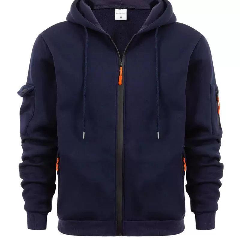 Men’s Sports Leisure Sweater Cardigan – Hooded Zipper Coat - ClubOn