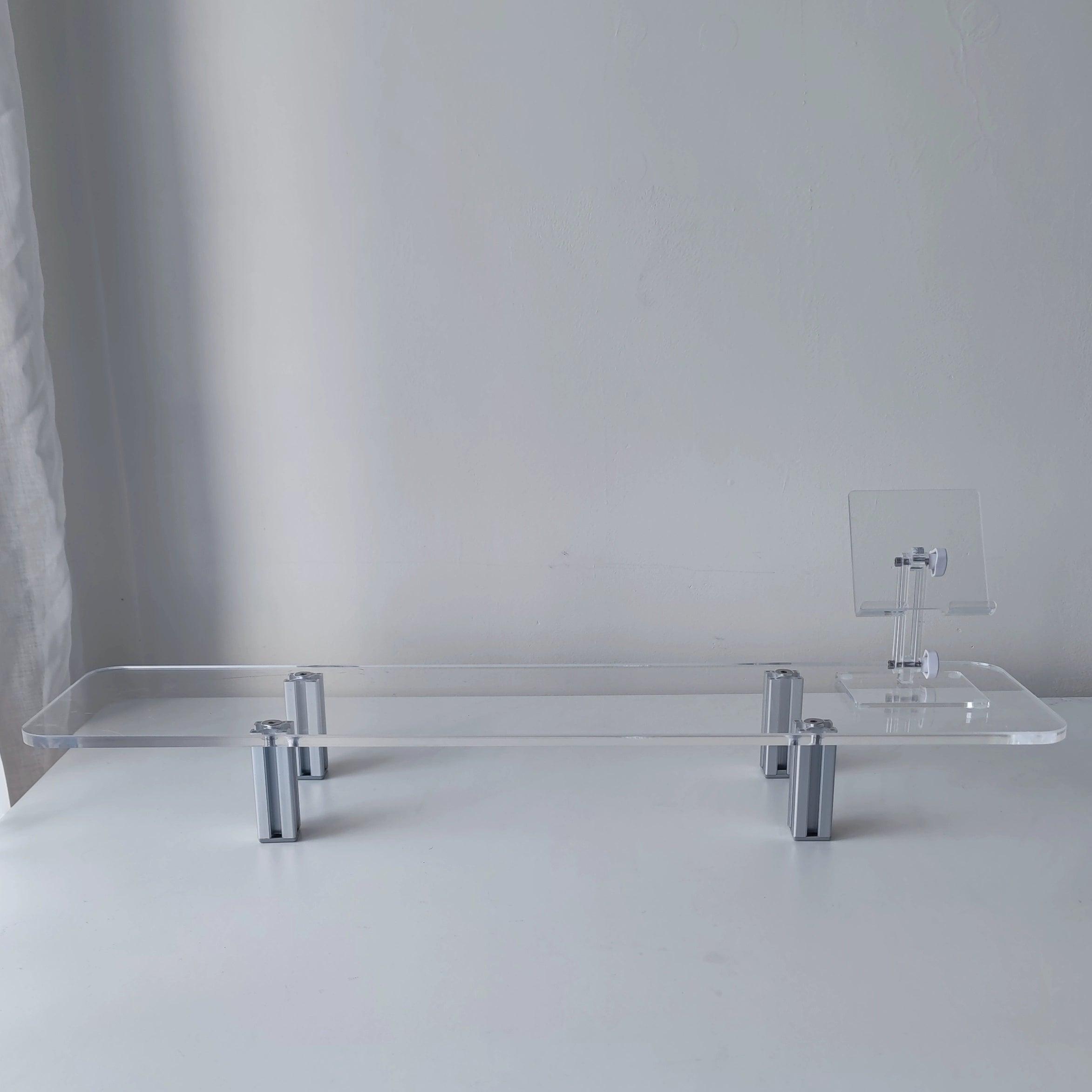 Transparent Acrylic Monitor Stand - Heightening Support Shelf - ClubOn