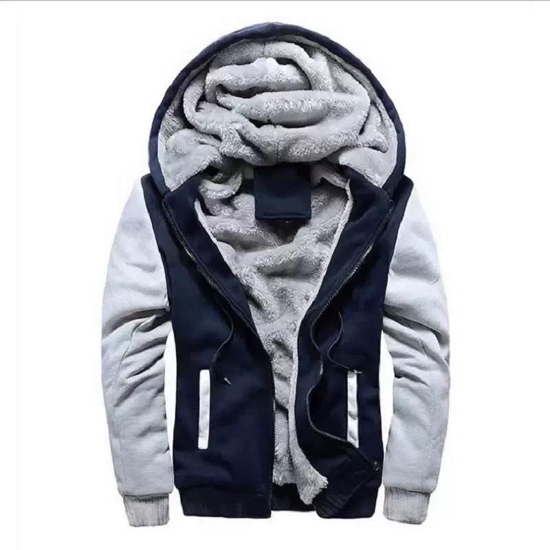 Men’s Thicken Fleece Winter Jacket – Hooded Warm Coat - ClubOn